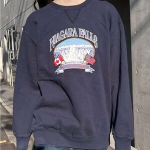 brandy melville niagara falls embroidered crewneck